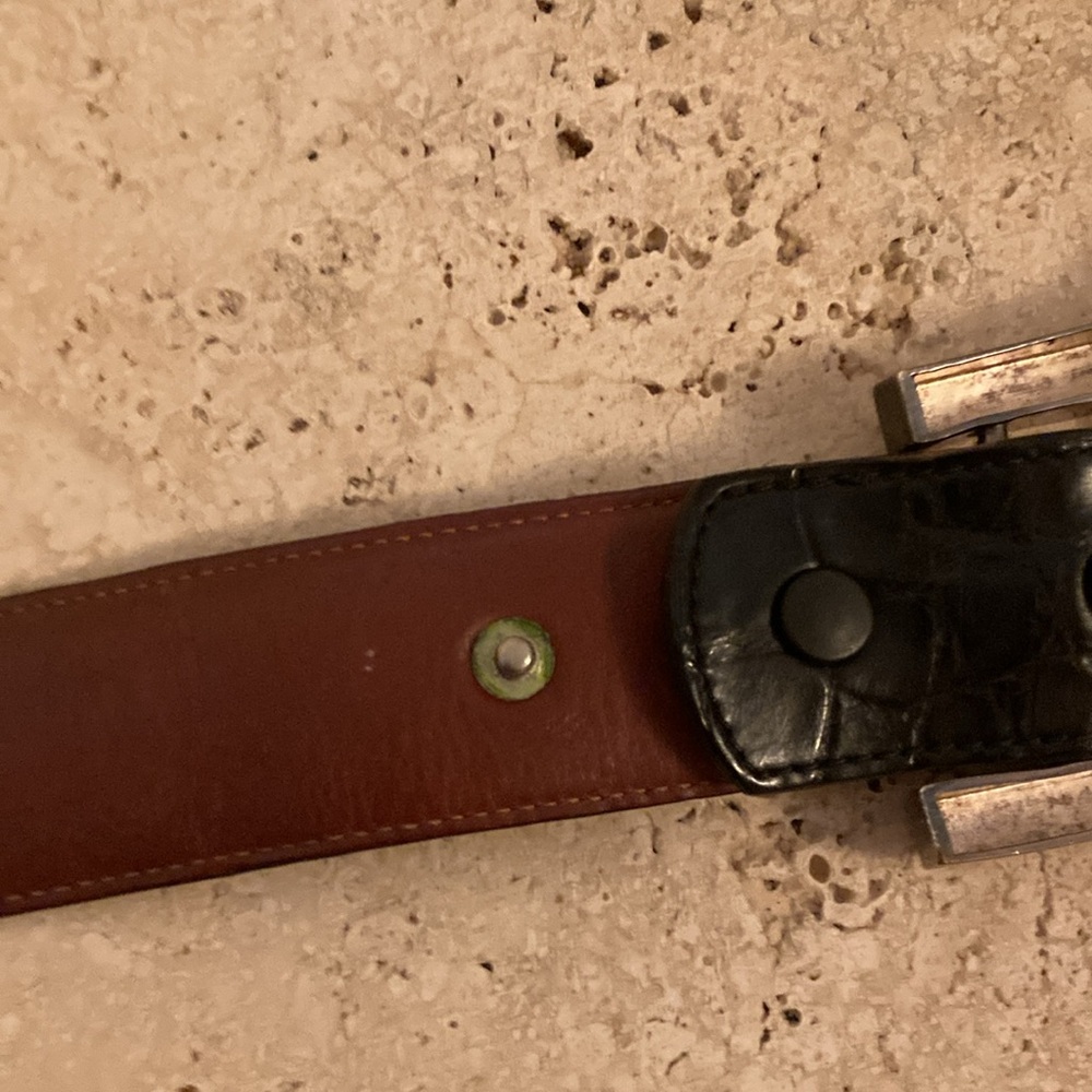 Kieselstein-Cord Sun with Black Alligator Belt, Size 3. - Picture 6 of 9